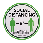 Tablecraft Floor Sign, "Social Distancing", White