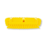 Carlisle Scrub Brush w/end bristles, 10", Yellow Bristles