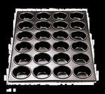 Admiral Craft Muffin Pan, 24 cup, 20-1/2" x 14", Non-Stick