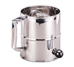 Admiral Craft Flour Sifter, Rotary, Stainless Steel