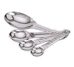 Admiral Craft Measuring Spoon Set, 4-piece, stainless