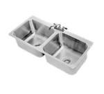 Advance Tabco Drop-In Sink, 2 compartment