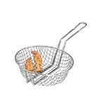 American Metalcraft Culinary Basket, 10" diameter, coarse