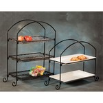 American Metalcraft Platter Stand, large, rectangular, 3-tiered