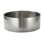 American Metalcraft Serving Bowl, Round, 512 oz., Hammered, Stainless