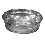 American Metalcraft Tub, 12" x 3", side handles, galvanized