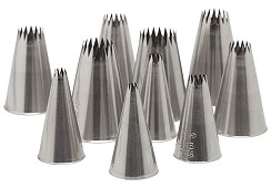 Ateco 10-Piece French Star Tube Set