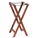 American Metalcraft Tray Stand, 31" high, Walnut