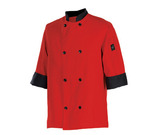 Chef Revival Chef's Jacket, tomato/black