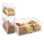 Cal-Mil Display Case, Pastry, Countertop, Classic Bread Box, Acrylic Clear