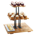 Cal-Mil Riser Display, Wood, 3-Tier