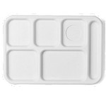 Cambro School Tray, 5 compartment, Sherwood green