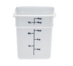 Cambro Food Container, Square, 18 qt., White