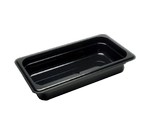 Cambro Food Pan, 1/3 size, 2-1/2" deep, black