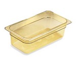 Cambro High-heat 1/3 x 2.5" Pan, amber