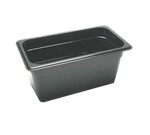 Cambro Food Pan, 1/3 size, 6" deep, black