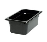 Cambro Food Pan, 1/4 size, 4" deep, black