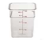 Cambro Food Container, Square, 4 qt., Clear