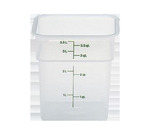 Cambro Food Container, Square, 4 qt., Translucent