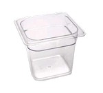 Cambro Food Pan, 1/6 size, 6"deep, clear