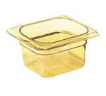 Cambro High-heat 1/6 x 6" Pan, amber