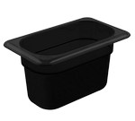 Cambro High-heat 1/9 x 4" Pan, black