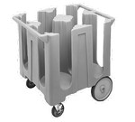 Cambro Dish Caddies Cart, poker chip design, slate blue