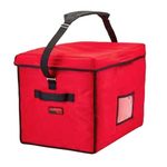 Cambro Stadium Delivery Bag, 21" x 15" x 17", Red