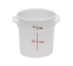 Cambro Storage Container, Round, 1 qt., White