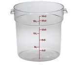 Cambro Storage Container, Round, 18 qt., Clear