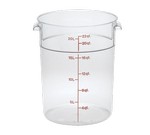 Cambro Storage Container, Round, 22 qt., Clear