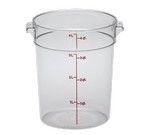 Cambro Storage Container, Round, 4 qt., White