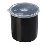 Carlisle 1.2 qt Crock w/ Lid, Black