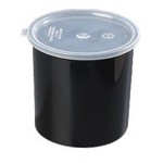 Carlisle 2.7 qt Crock w/ Lid, Black