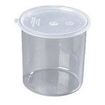 Carlisle 2.7 qt Crock w/ Lid, Clear