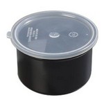 Carlisle 1.5 qt Crock w/ Lid, Black