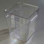 Carlisle 18 qt Food Container, Square, Clear