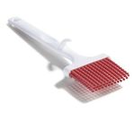 Carlisle Pastry Brush, 3", Silicone w/ Hook, Heat-Resist, Red