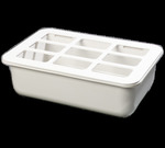 Carlisle Coldmaster&reg; Food Pan w/ Organizer, Full Size x 6", White