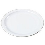 Carlisle Sandwich Plate, 7-1/4", white