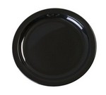 Carlisle Sandwich Plate, 7.25" Diam., Narrow Rim,, Black