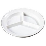 Carlisle Plate, 3-comp., deep, white