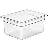 Cambro Food Pan, 1/2 size, 6" deep, clear