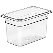 Cambro Food Pan, 1/4 size, 6" deep, clear