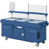 Cambro CamKiosk&#174; Vending/Serving Cart, Navy Blue