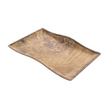 Cheforward Platter, 14.5"L x 10.2"W x 1.4"H, Olive Wood