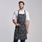 Chefwear Classic Bib Apron, One Size, "Slicin' & Dicin'"