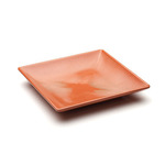 Elite Global Tray, 11" x 1-3/4"H, Square, Textured, Sunburn Terra Cotta