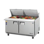 Everest Sandwich Prep Table, Mega-Top, 2-Section