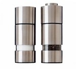 Gessner Product Pepper Mill and Salt Shaker, Stainless Steel